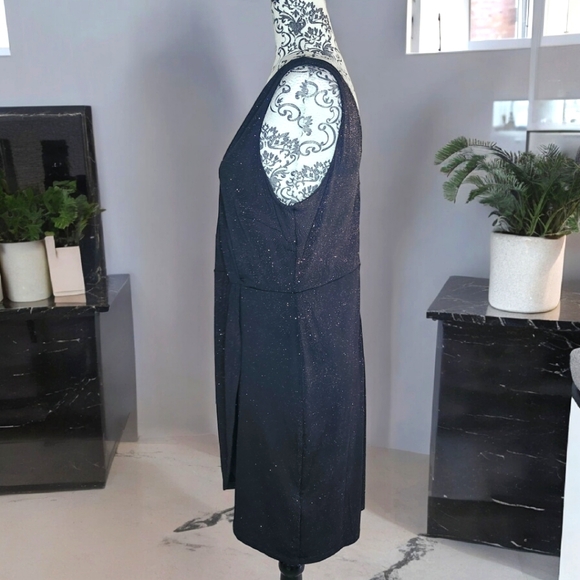 RICKI'S Black Sparkly Sleeveless Cocktail Dress- 8 - Picture 3 of 5